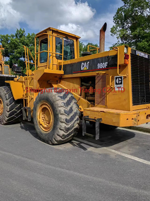 Chargeur à roues CAT980F d'occasion avec une puissance et une stabilité hydrauliques élevées Bon état