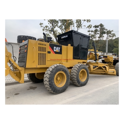 Temps de fonctionnement réduit Cat Grader utilisé Caterpillar 140H Land Leveler avec moteur Cummins