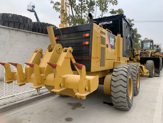 Temps de fonctionnement réduit Cat Grader utilisé Caterpillar 140H Land Leveler avec moteur Cummins