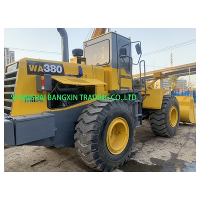 Machine de chargement à roues utilisée Komatsu WA380 avec expédition gratuite et délai de livraison de 7 jours