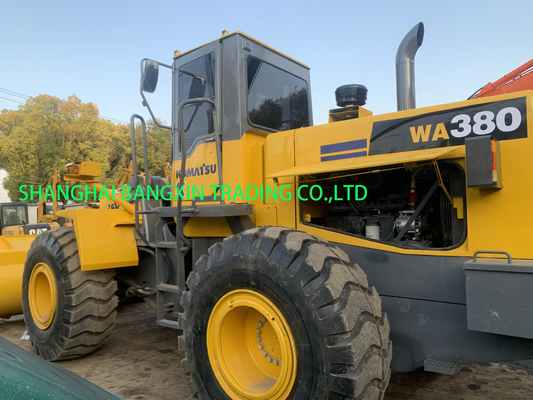 Machine de chargement à roues utilisée Komatsu WA380 avec expédition gratuite et délai de livraison de 7 jours
