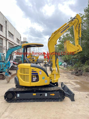 Mini-excavatrice Komatsu PC40MR avec soupape hydraulique d'origine et capacité de seau de 0,23 m3
