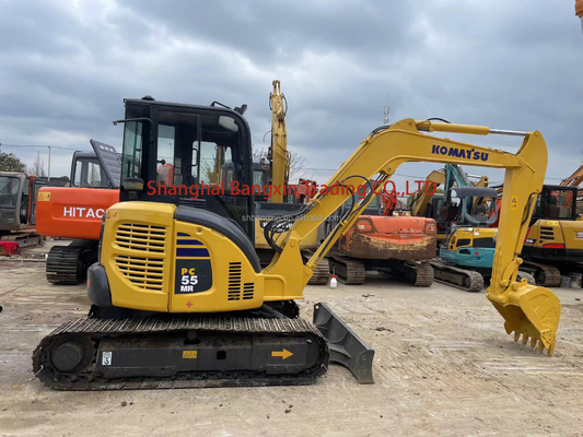 90% d'excavateur d'occasion de Komatsu gratuit 5 tonnes mini machine à ramper hydraulique PC55MR