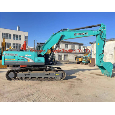 Excavateur utilisé de 20 tonnes kobelco sk200-6e avec délai de livraison de 7 jours et toutes les fonctions normales