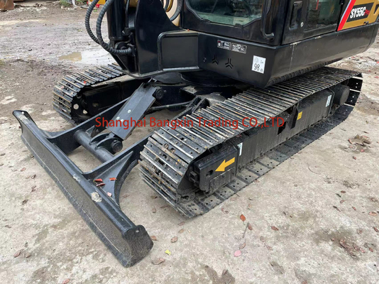 Petite machine utilisée SANY SY55C Mini Excavator 95% très bon état pompe hydraulique d'origine