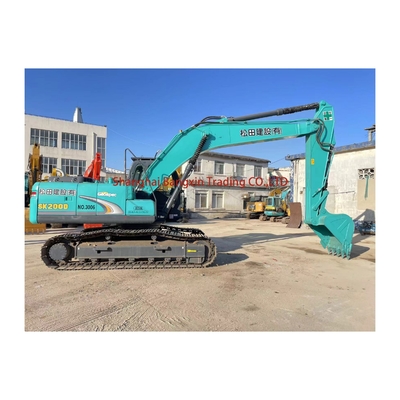 Excavateur Kobelco SK200 usagé avec certification EPA/CE et poids de 6000 kg