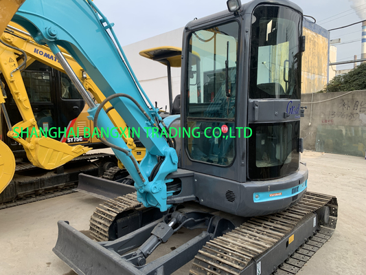 en bon état mini-excavatrice Kobelco SK55SR forte puissance et stabilité hydraulique