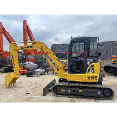 2020 utilisé Komatsu PC55MR mini-excavateur / creuseur à rampe avec toutes les fonctions normales