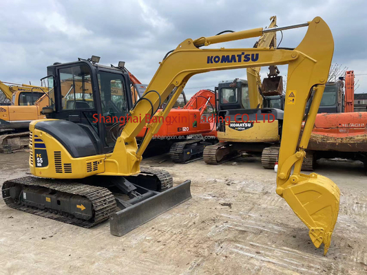 2020 utilisé Komatsu PC55MR mini-excavateur / creuseur à rampe avec toutes les fonctions normales