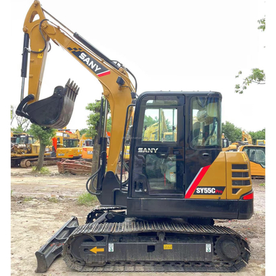 5Poids de fonctionnement.5TON Sany SY55C Excavator Machine pour une excellente performance de travail