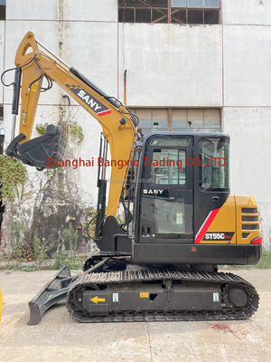 5Poids de fonctionnement.5TON Sany SY55C Excavator Machine pour une excellente performance de travail