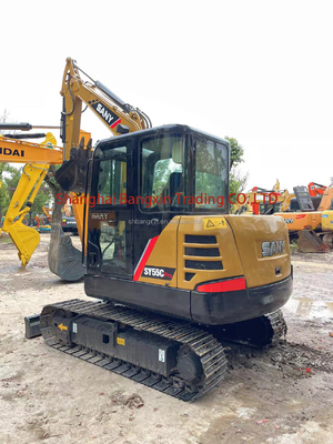 5Poids de fonctionnement.5TON Sany SY55C Excavator Machine pour une excellente performance de travail