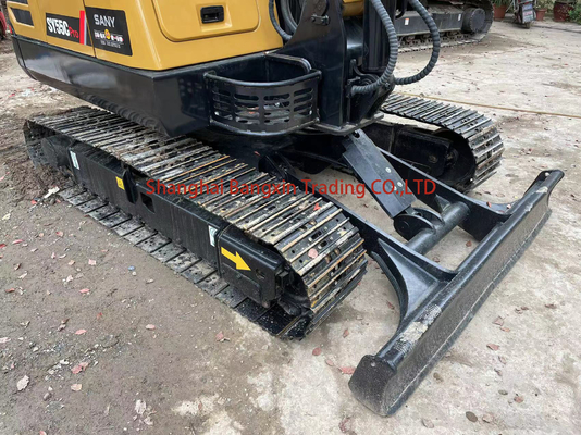 Excavateur Global Sany SY55C Mini-excavateur d'occasion de 5 tonnes avec soupape hydraulique d'origine
