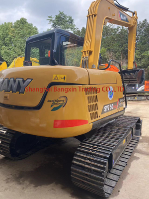 Excavatrice miniature Sany SY75 avec moteur de chat et pompe hydraulique originale en bon état