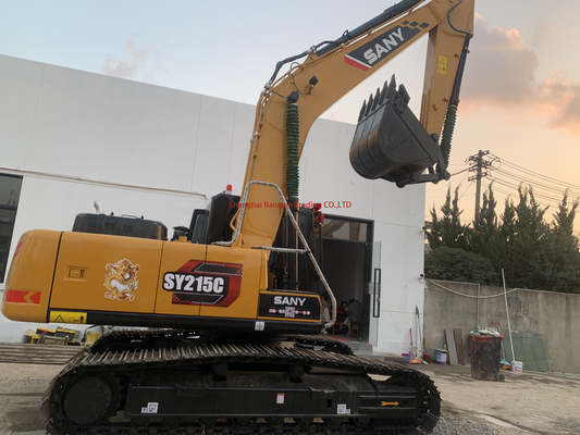 Excavateur mondial utilisé Sany SY215 Machinery 21 tonnes avec cylindre hydraulique d'origine