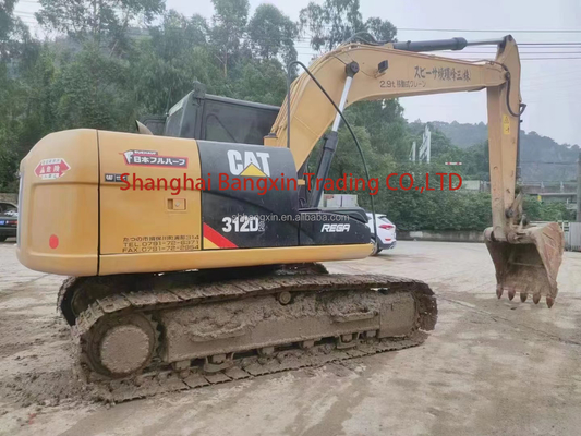 Excavateur japonais de 12 tonnes Cat 312D2 Usé Forte puissance et stabilité hydraulique Abordable