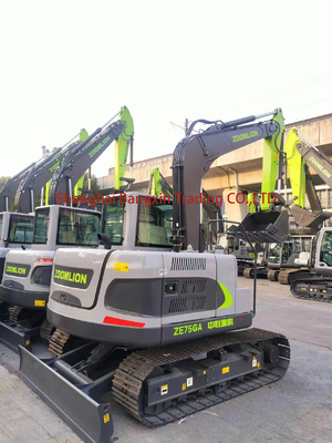 800 heures de travail utilisées Zoomlion ZE75GA Excavator pour la construction d'ingénierie au mieux