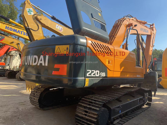 22000 KG Poids de la machine utilisée Hyundai R220-9S Excavateur moteur Cummins d'occasion