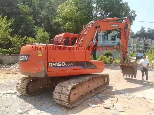 600 heures de travail Excavateur Doosan DH150LC-7 pour projets de construction