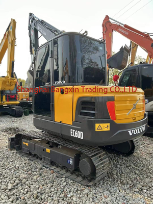 Excavateur Volvo EC60D d'origine de 6 tonnes mini-excavateur d'occasion certifié EPA/CE