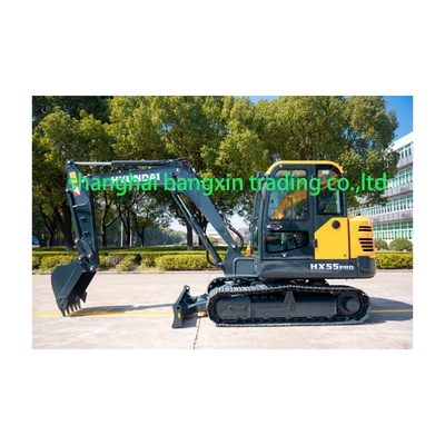 Excavateur Hyundai HX55pro d'occasion avec 500 heures de travail et cylindre hydraulique original