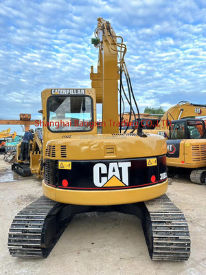 Travail assuré avec une excavatrice CAT 308C à soupape hydraulique d'origine utilisée et 700 heures de travail
