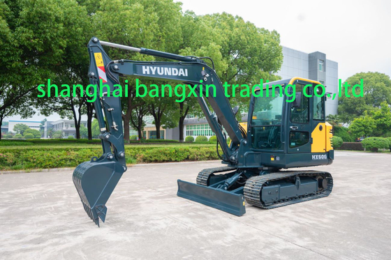 Excavateur mini Hyundai HX60G d'occasion avec certification EPA/CE et toutes les fonctions fonctionnant