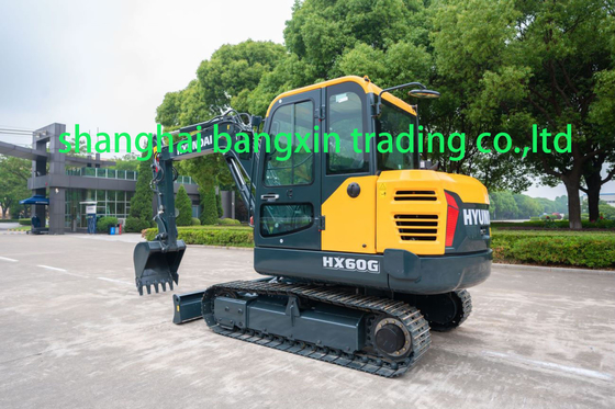 Excavateur mini Hyundai HX60G d'occasion avec certification EPA/CE et toutes les fonctions fonctionnant