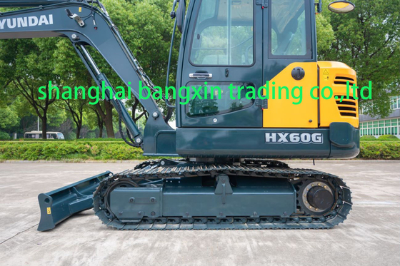 Excavateur mini Hyundai HX60G d'occasion avec certification EPA/CE et toutes les fonctions fonctionnant