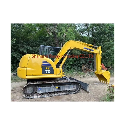 Excavateur à rouleaux Komatsu PC70 d'occasion avec soupape hydraulique d'origine à 7000 KG