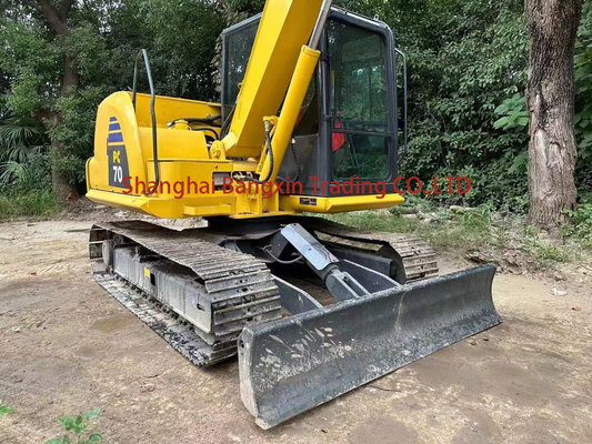 Excavateur à rouleaux Komatsu PC70 d'occasion avec soupape hydraulique d'origine à 7000 KG