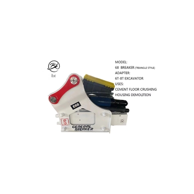 Modèle de produit Hammer Global Mini Excavator Bucket 68 Breaker Triangle Style pour les excavatrices