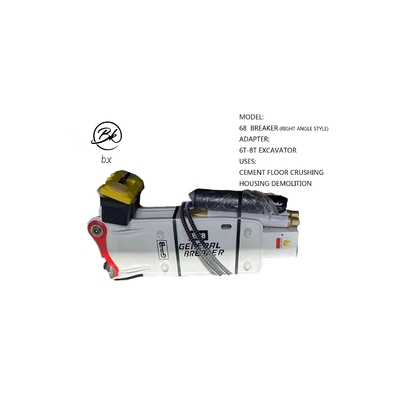 Bouteille de mini-excavatrice 68 style à angle droit pour la livraison mondiale et 7 jours