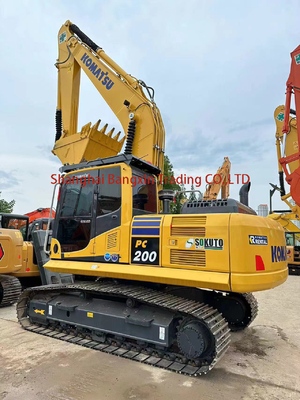Excavateur Komatsu PC200 d'occasion Puissance élevée et haute stabilité hydraulique