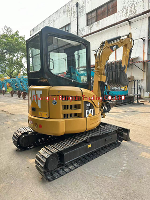 Forte puissance et stabilité hydraulique Petite machine utilisée mini-excavatrice CAT 303