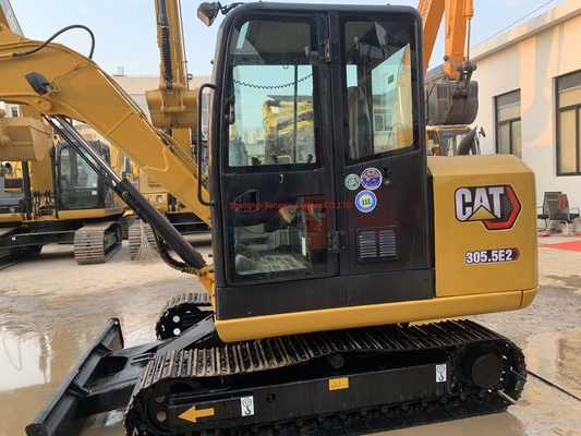 Temps de travail réduit Cat 305.5E2 Mini-excavatrice Toutes les fonctions normales Excellent état