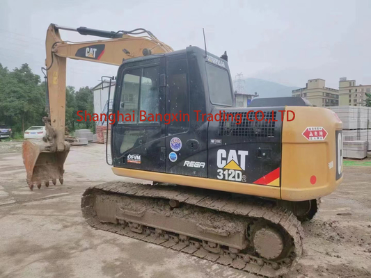 Excavateur Cat 312D2 d'occasion avec une capacité de 0,6 seau et un poids de machine de 12000 kg au Japon